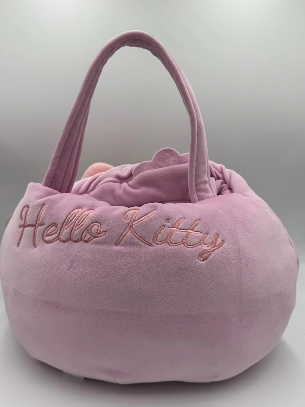 Hello Kitty & Friends Pink Plush Top-Handle Bag with Bow NWT